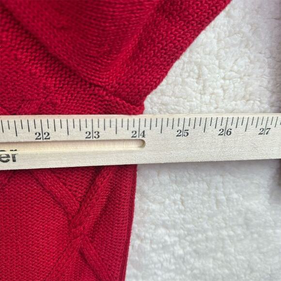 IZOD Men's Argyle Red Pullover Sweater 2XL Long Sleeve Casual - Picture 7 of 9